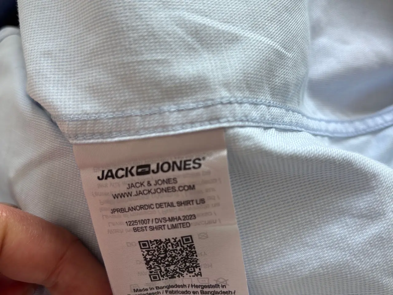 Billede 4 - Jack & jones skjorte lyseblå
