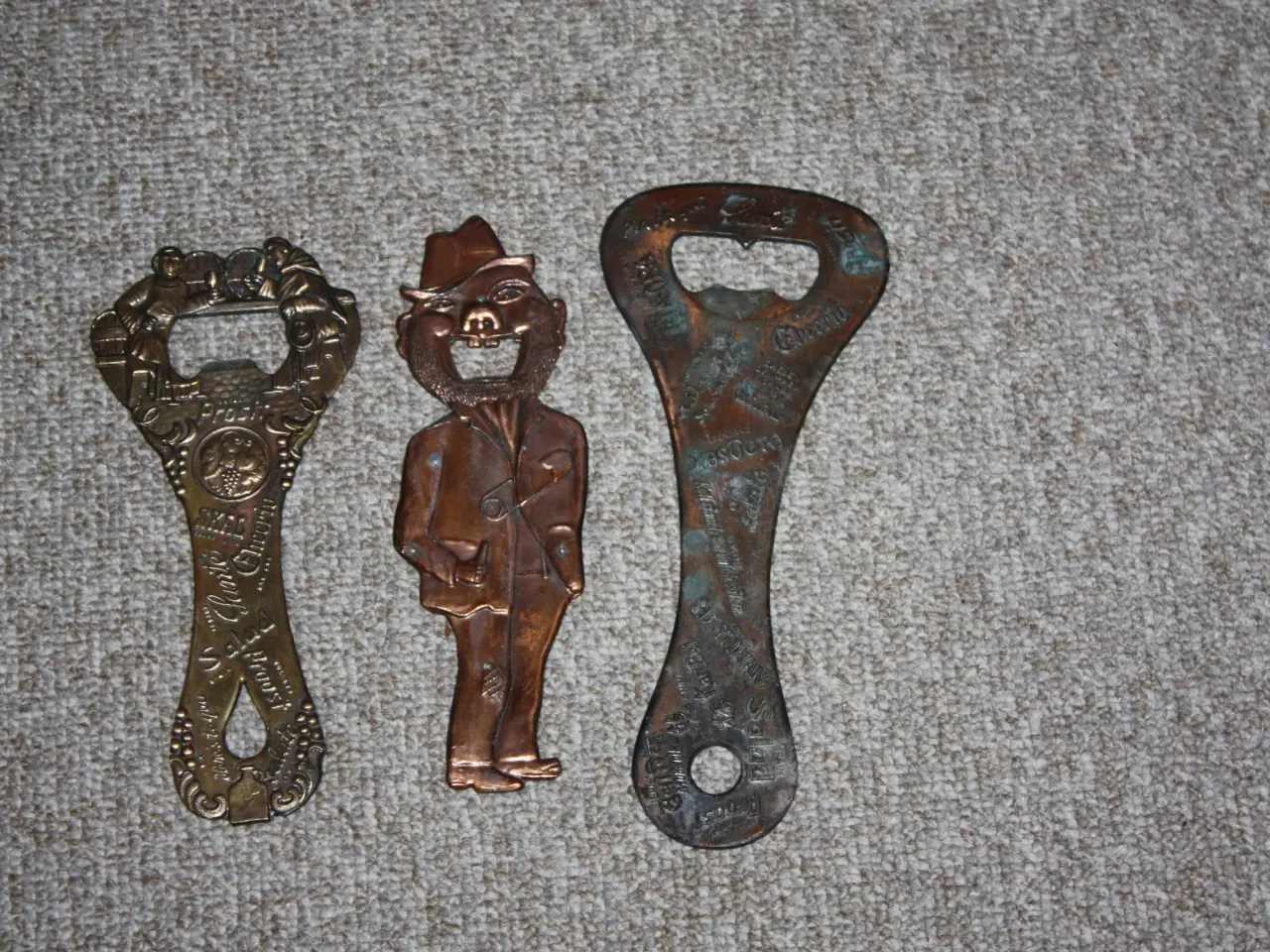 Billede 1 - messing samfundshjælper oplukker 21,5 cm 
