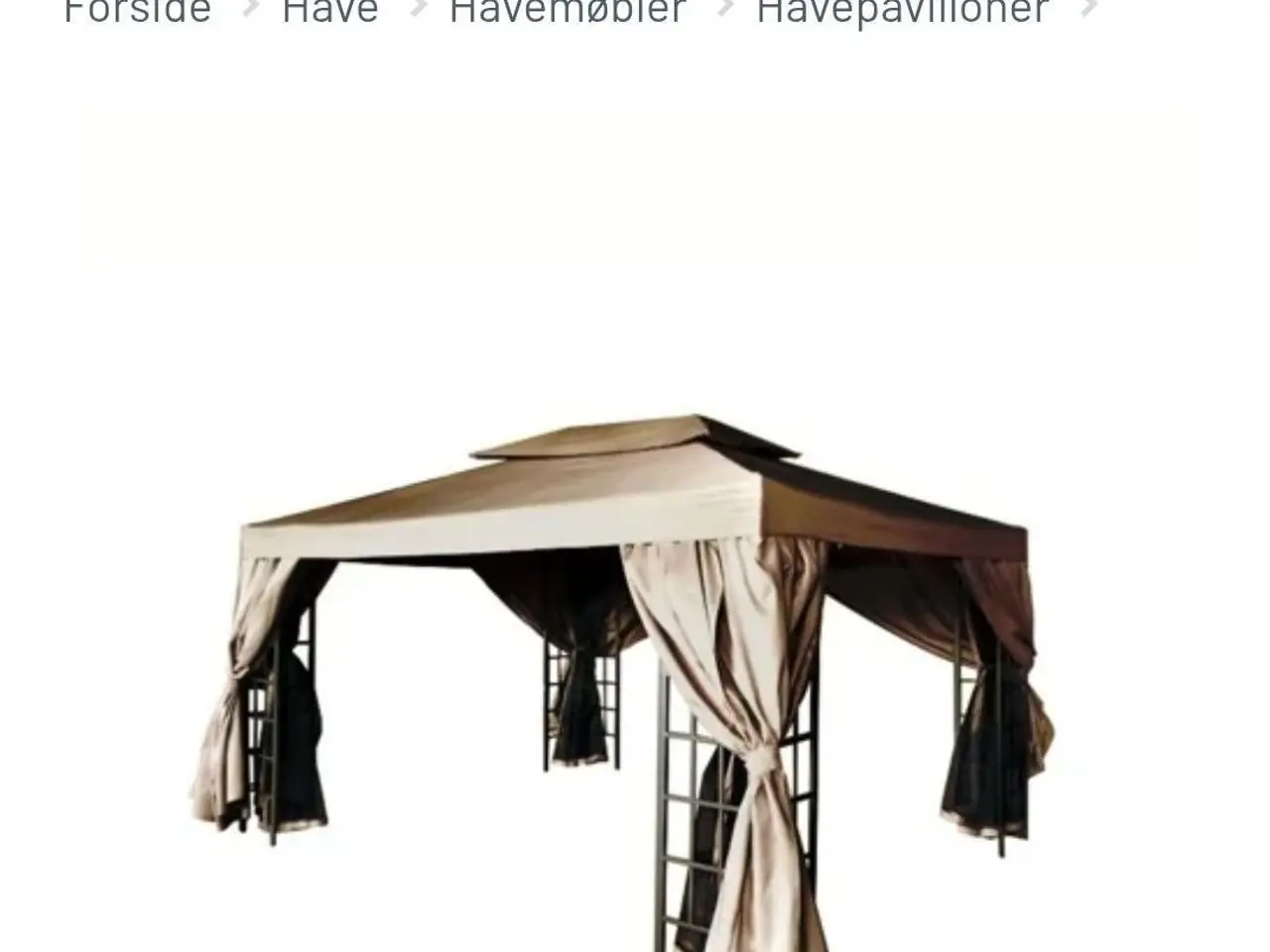 Billede 1 - Nyt tag til pavillon 3x4m