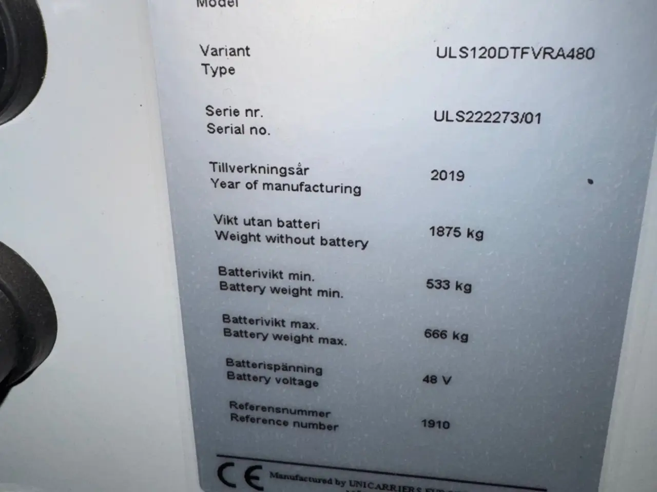 Billede 10 - Reachtruck i perfekt stand. Årg. 2019. Kun 702 tim