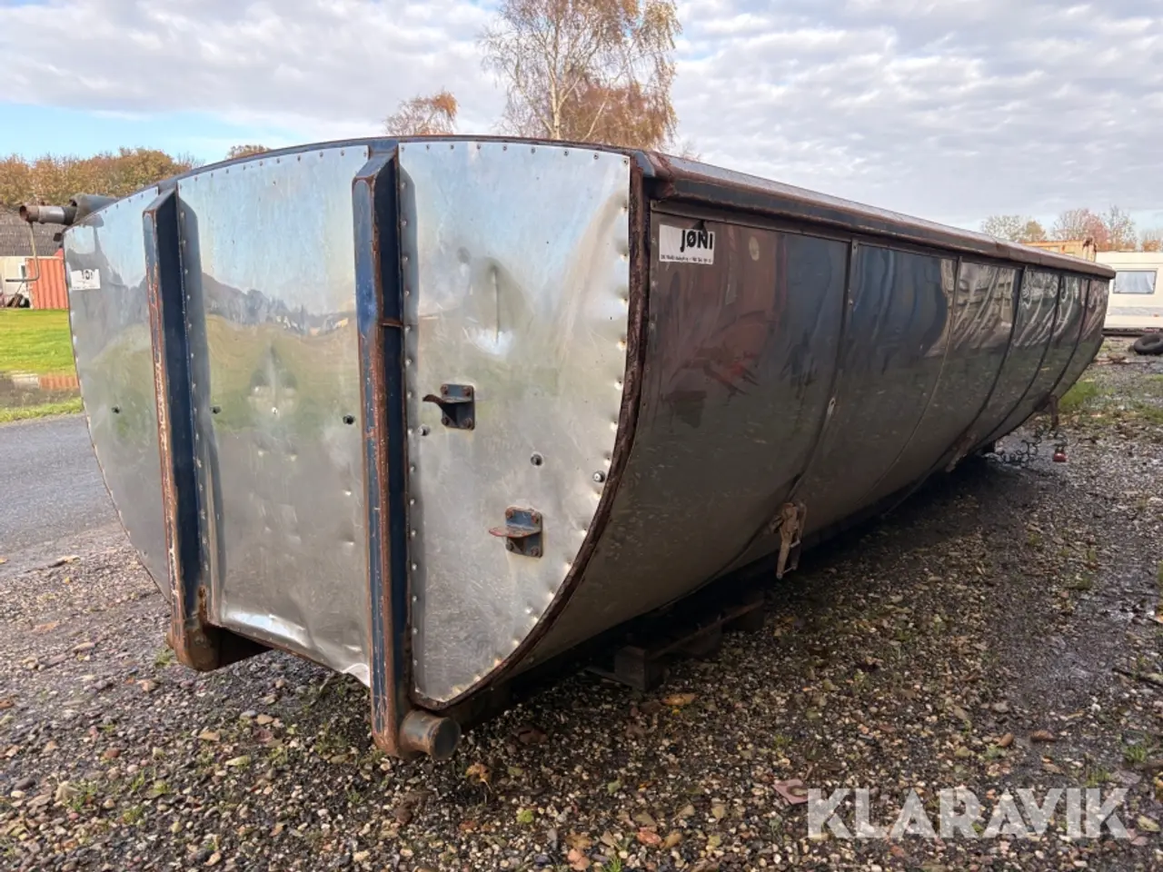 Billede 4 - Asfalt container Jøni isoleret med rullepresenning
