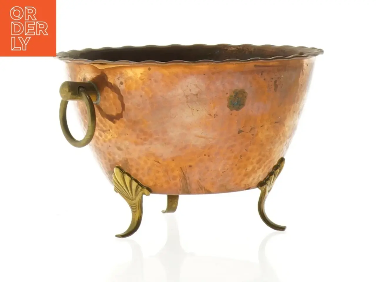 Billede 3 - Vintage kobberkar med håndtag (str. 14 x 9 cm)