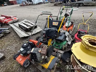 Græsslåmaskine og fræser lot John deere, Husqvarna, Stihl, McCulloch