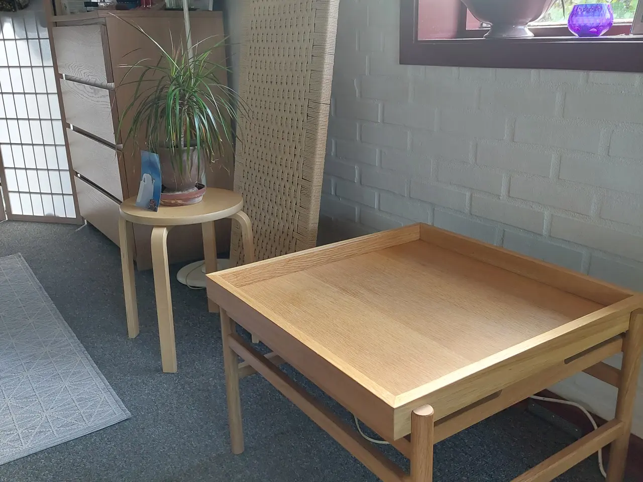 Billede 3 - Hübsch Cube Sofabord i egetræ.