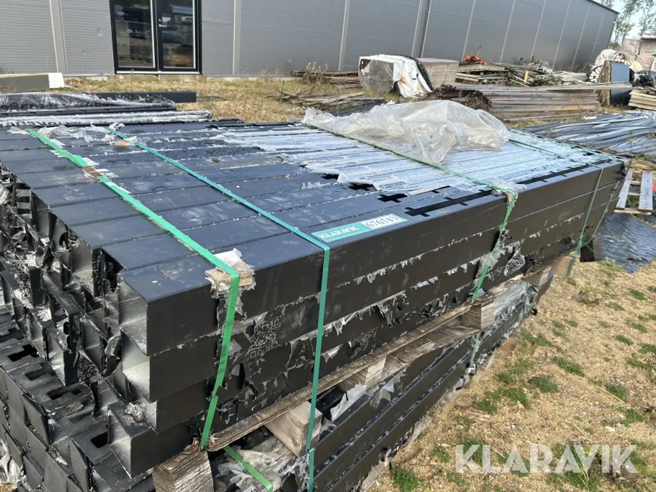 Billede 1 - Hegnsstolper Kirkedal Sort galvaniseret 40 styk