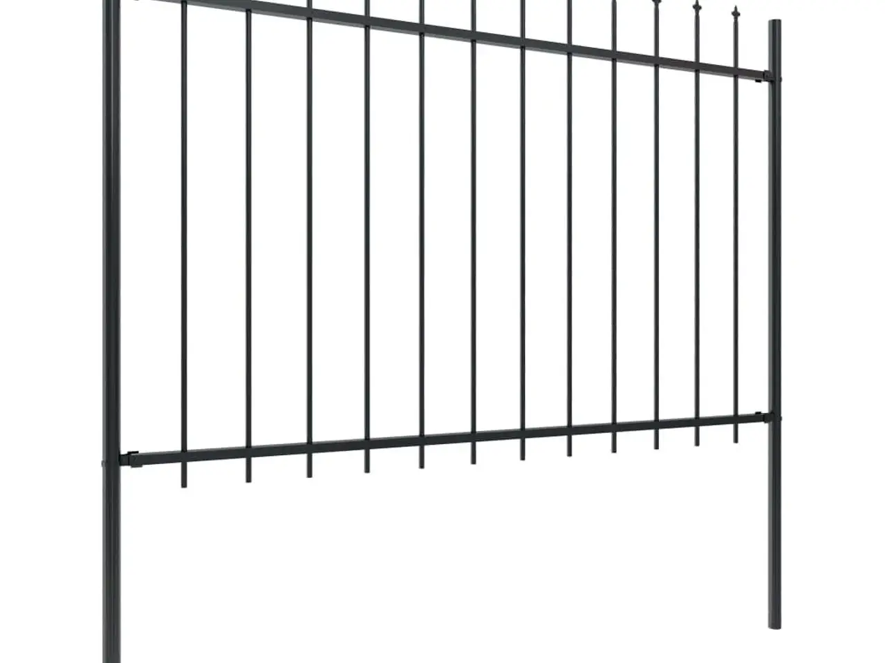 Billede 2 - Havehegn med spydtop i stål 181 × 120 cm - sort