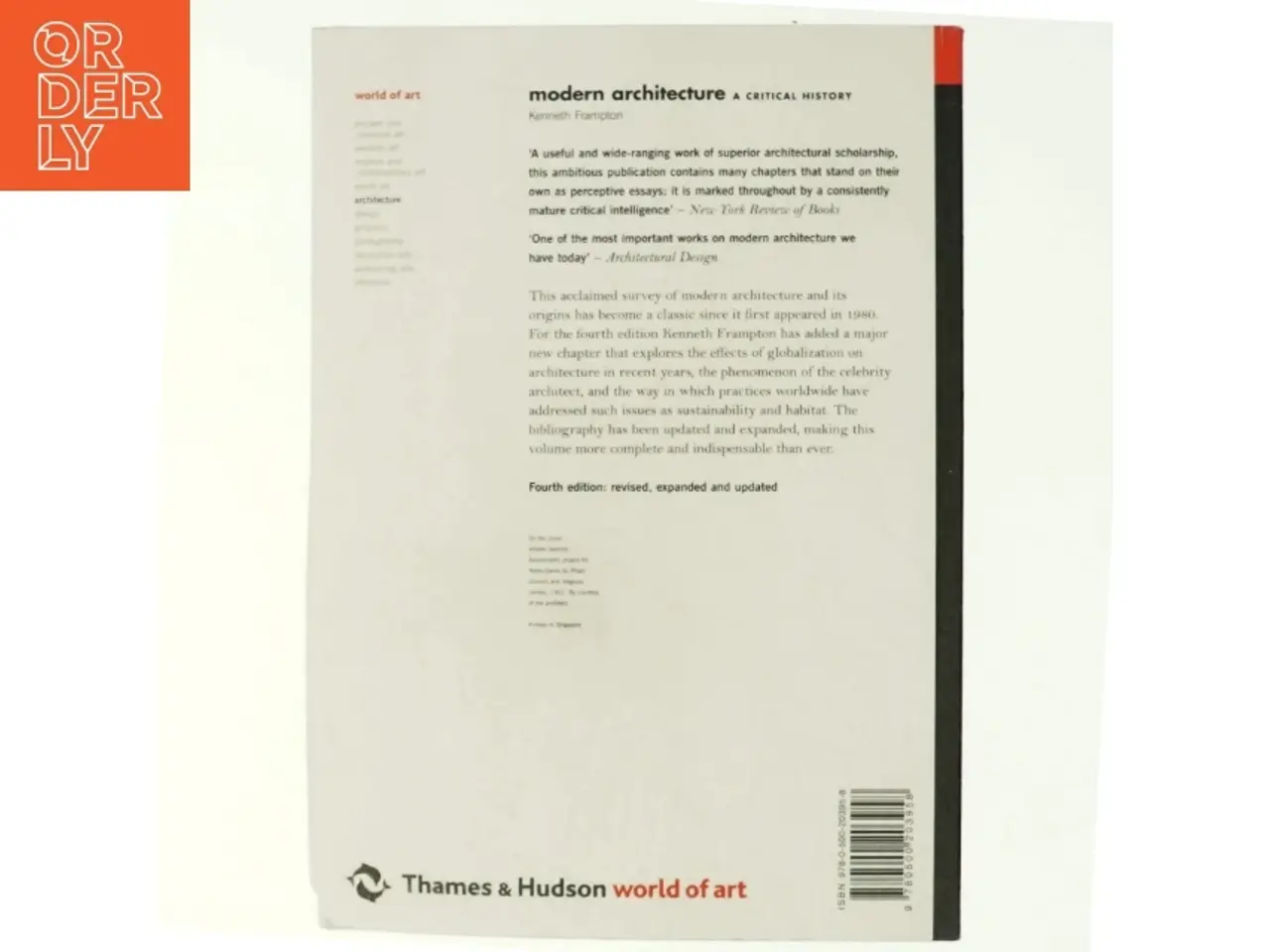 Billede 3 - Modern architecture : a critical history af Kenneth Frampton (Bog)