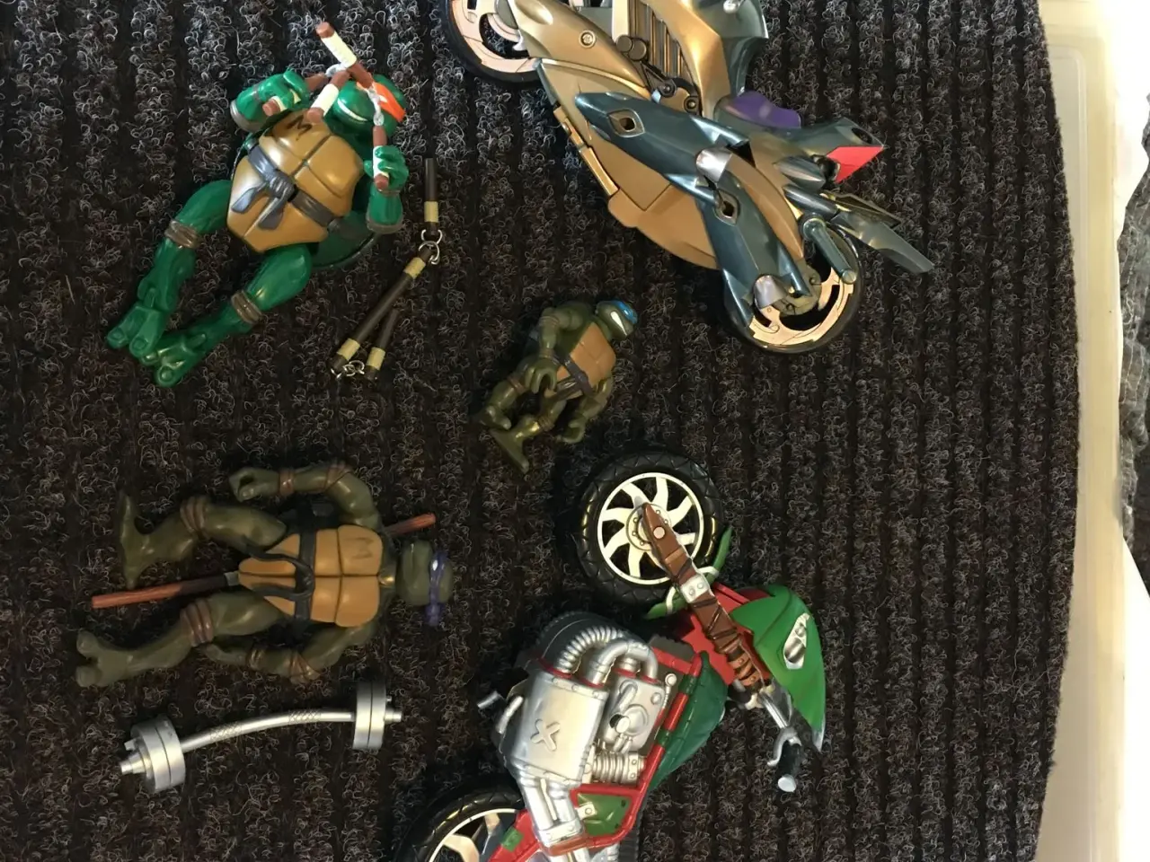 Billede 2 - 3 Ninja Turtles, 2 motorcykel . m.m,kalendergave