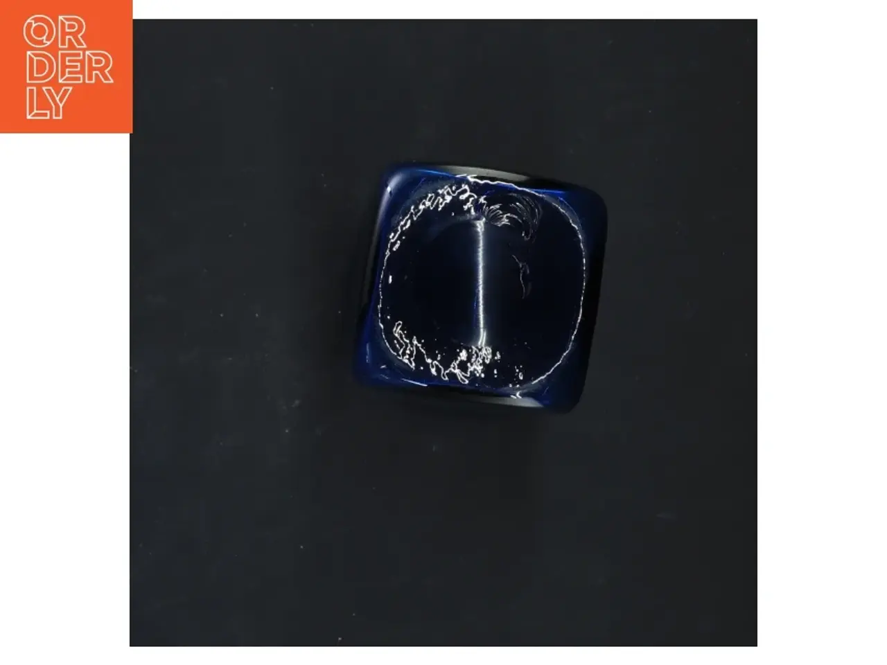 Billede 2 - Blå Holmegaard vase (str. 16x6x6 cm)