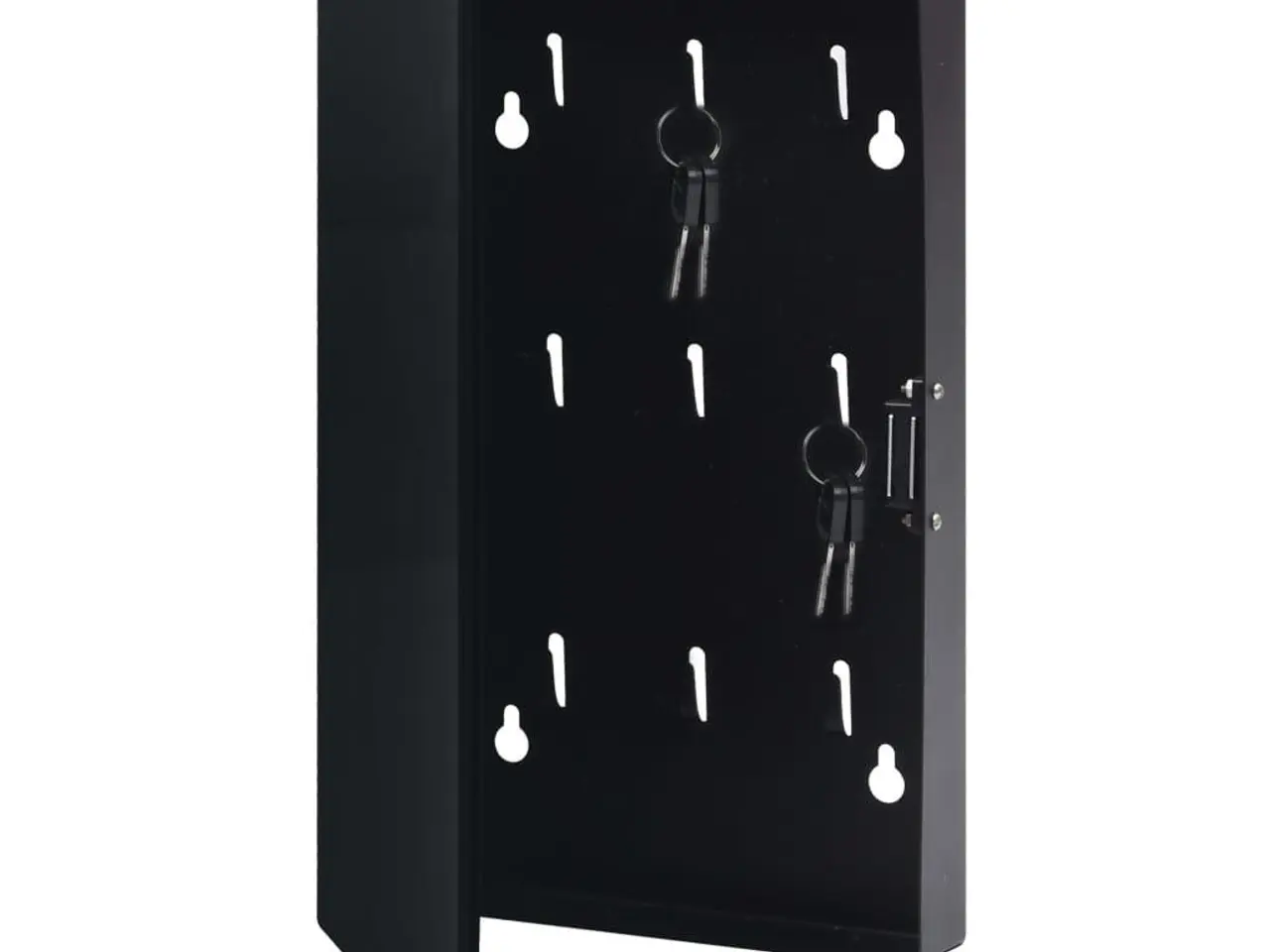 Billede 3 - Nøgleskab med magnetisk tavle 30x20x4 cm sort