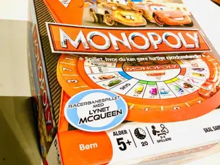 Disney Cars Monopoly bræt spil, nyt