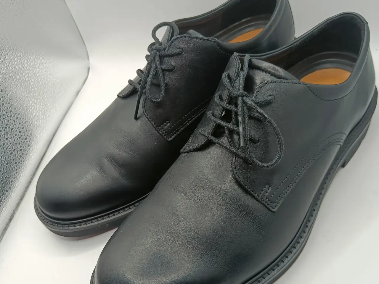 Billede 3 - Ecco sort læder sko 44str