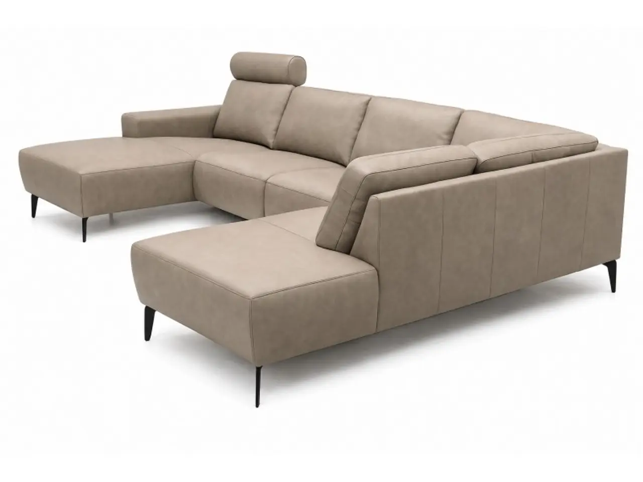 Billede 4 - Hjort Knudsen Copenhagen Læder U-sofa - Venstrevendt