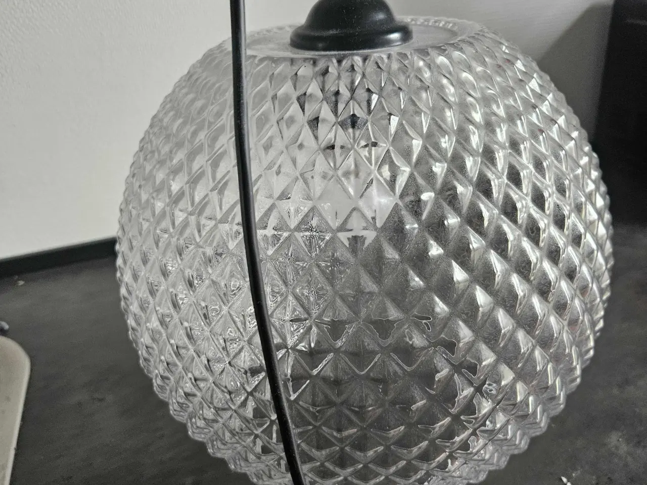 Billede 1 - Spisebordslampe i glas