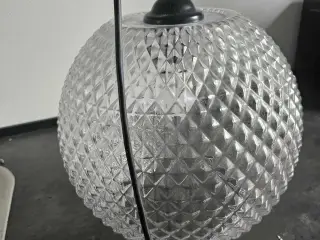 Spisebordslampe i glas