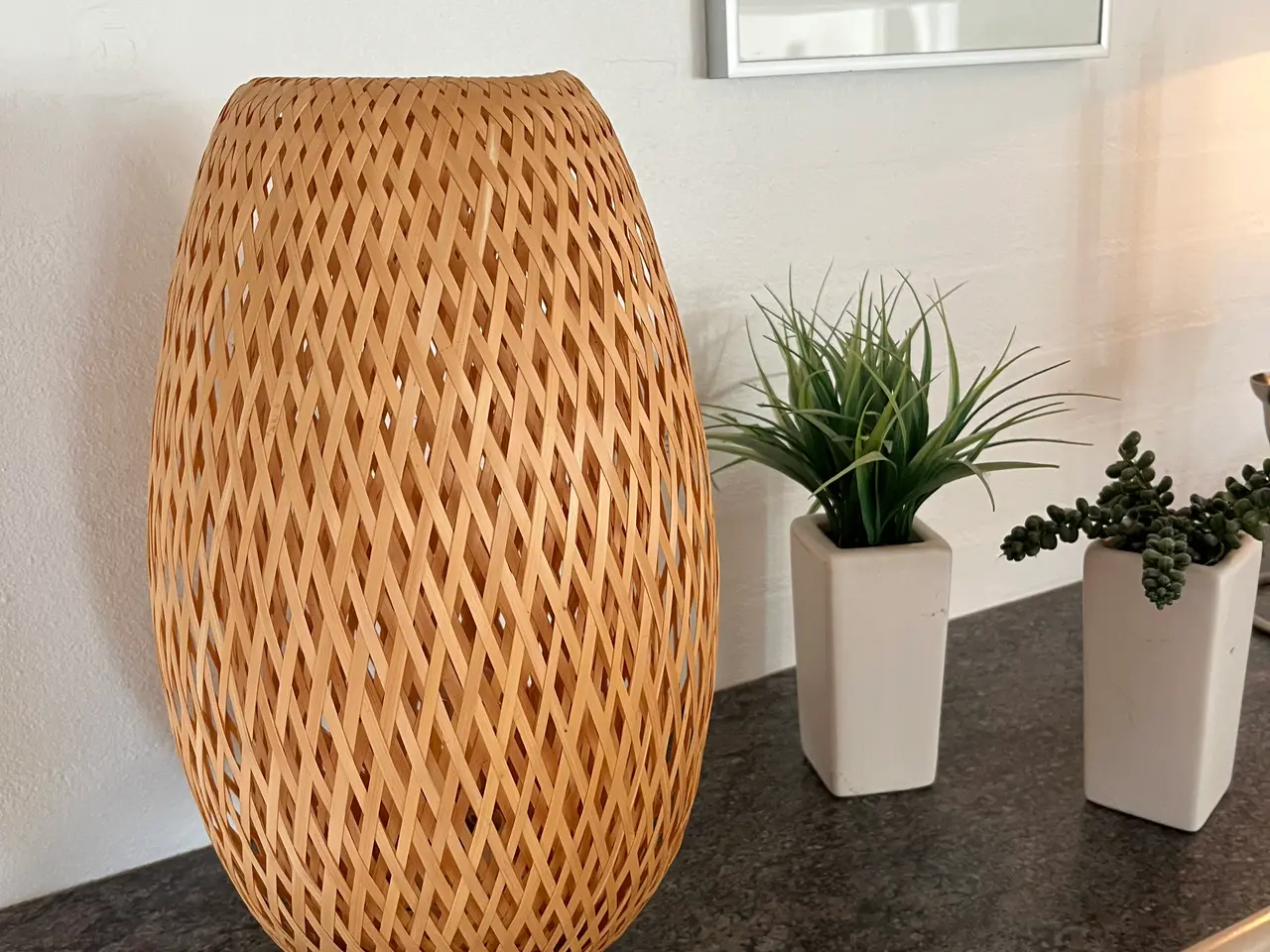 Billede 1 - IKEA Bord lampe i rotting udgået model