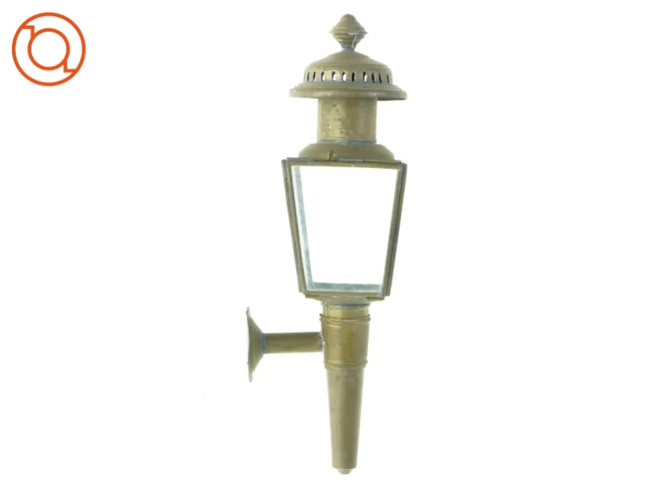 Billede 2 - Antik udendørslampe (str. 39 x 11 cm)