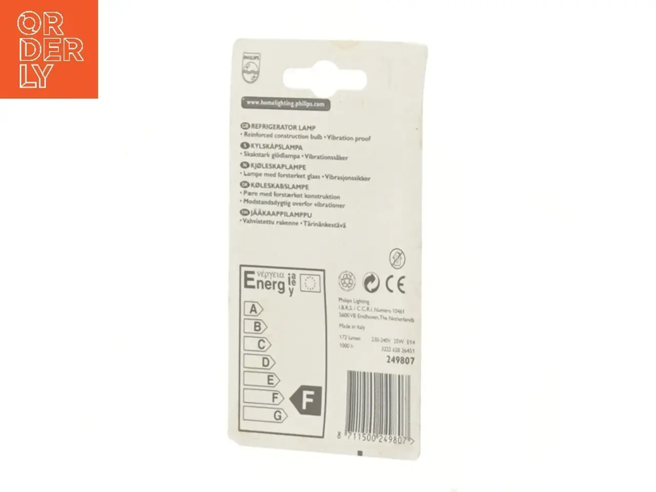 Billede 2 - Philips køleskabslampe 25W fra Philips (str. 6 cm)