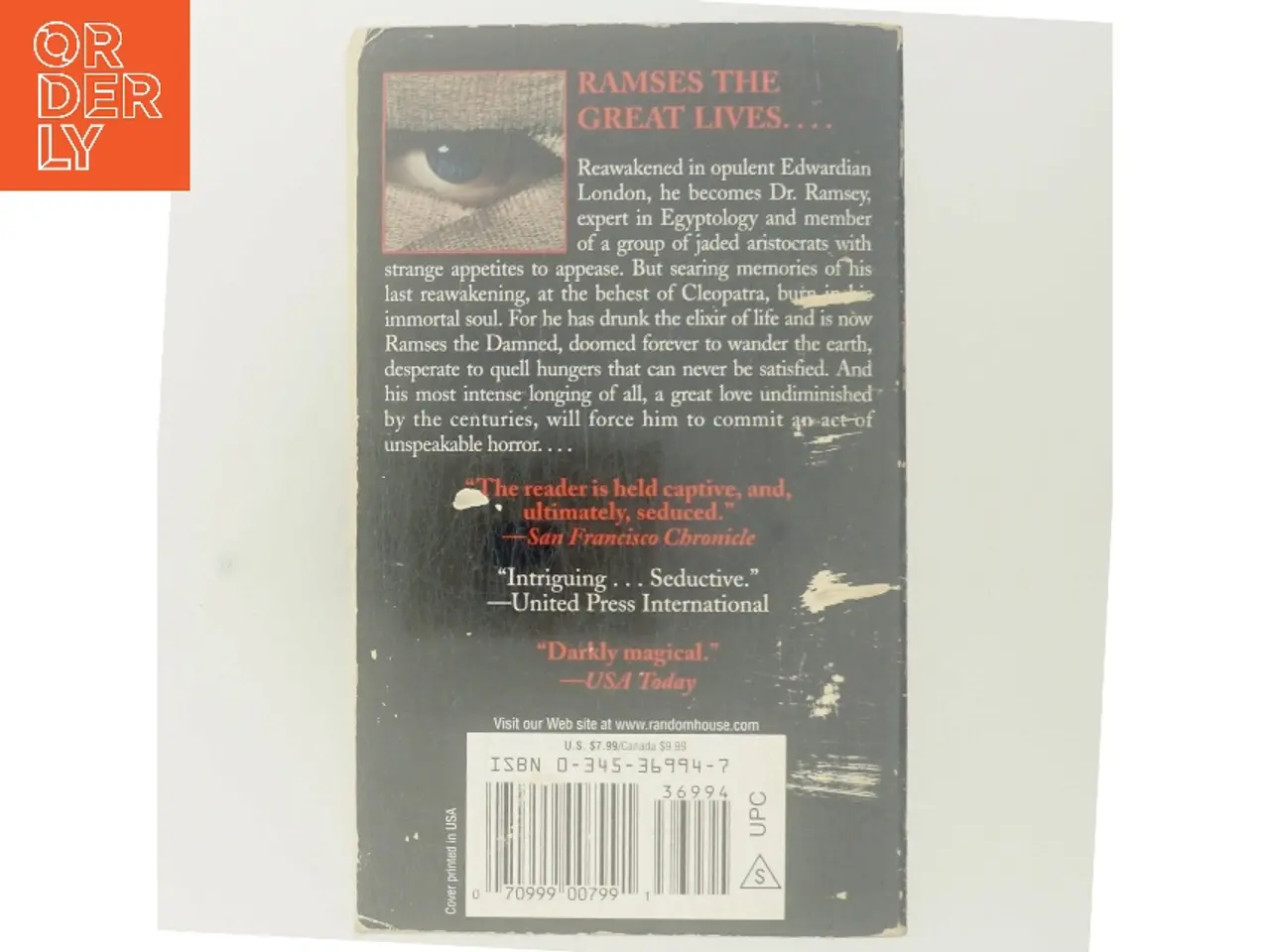 Billede 3 - The Mummy; or, Ramses the Damned af Anne Rice (Bog)