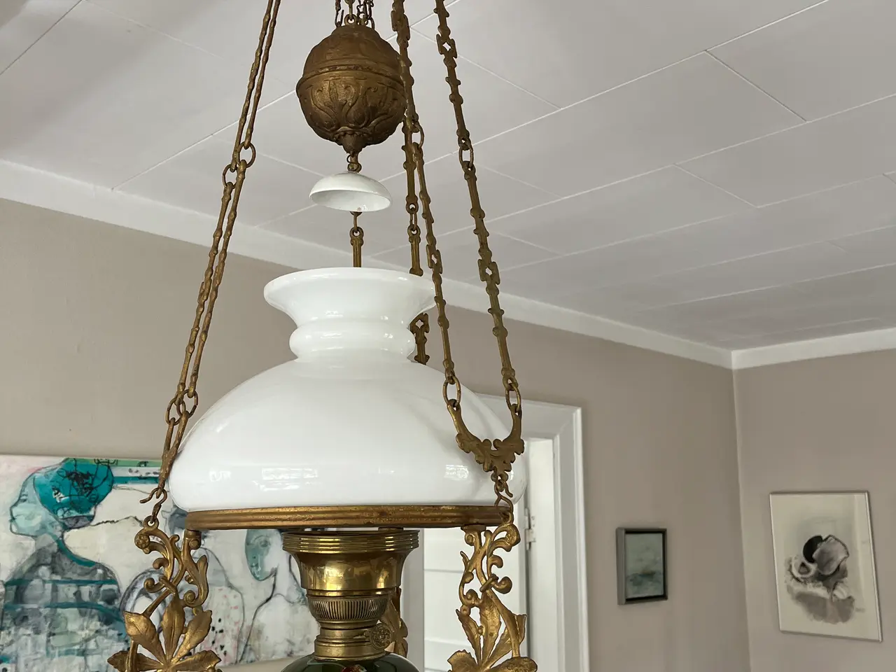 Billede 3 - Antik Loftslampe