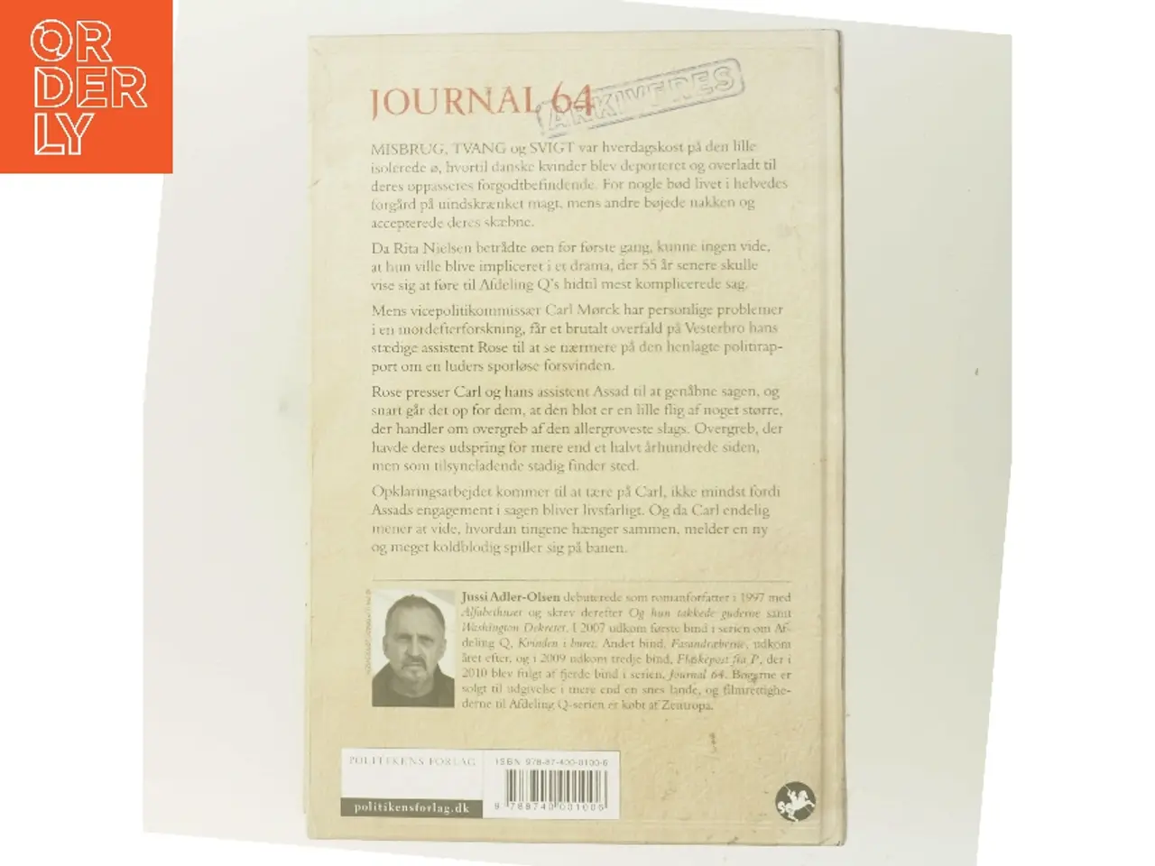 Billede 3 - Journal 64 : krimithriller af Jussi Adler-Olsen (Bog)