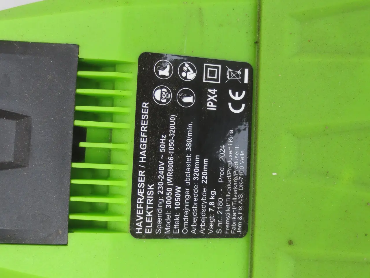 Billede 4 - 1 stk Garden Elektrisk Fræser Model 3050