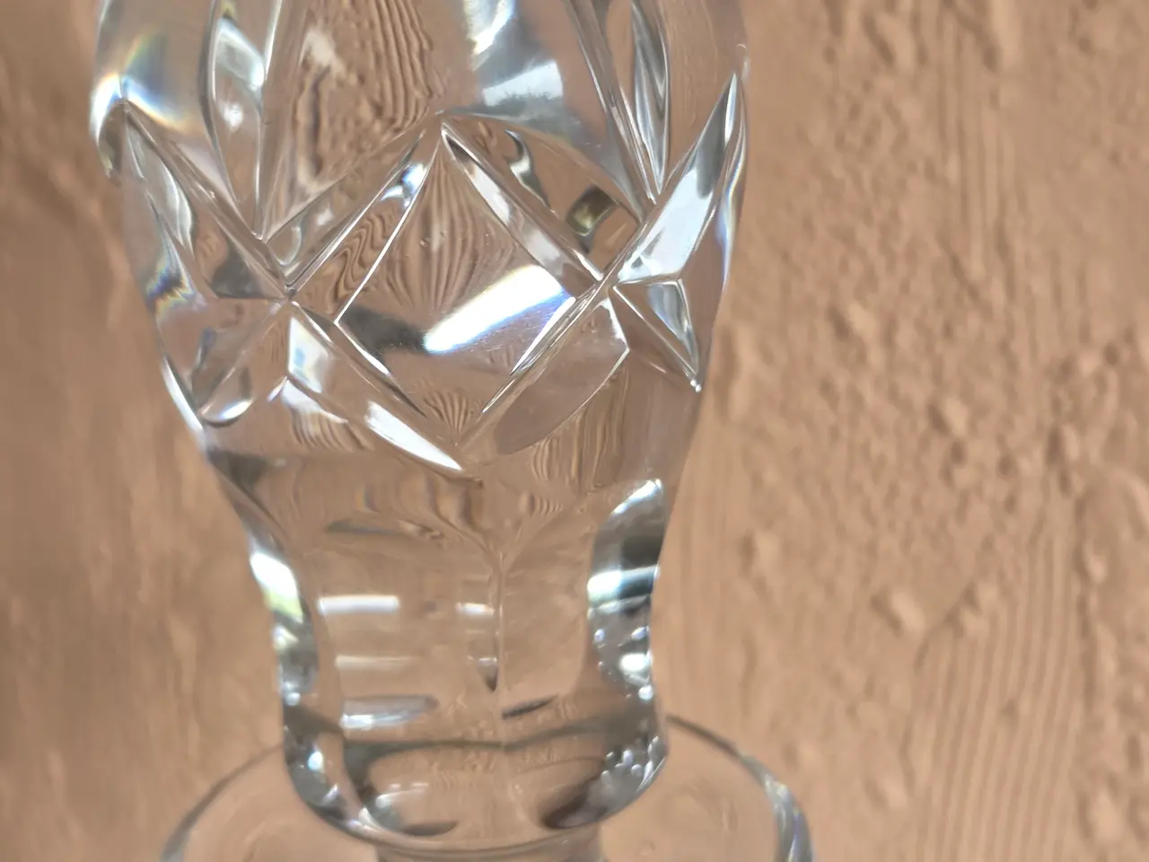 Billede 4 - Glaskaraffel med 5 matchende dramglas, H: 29/20 cm