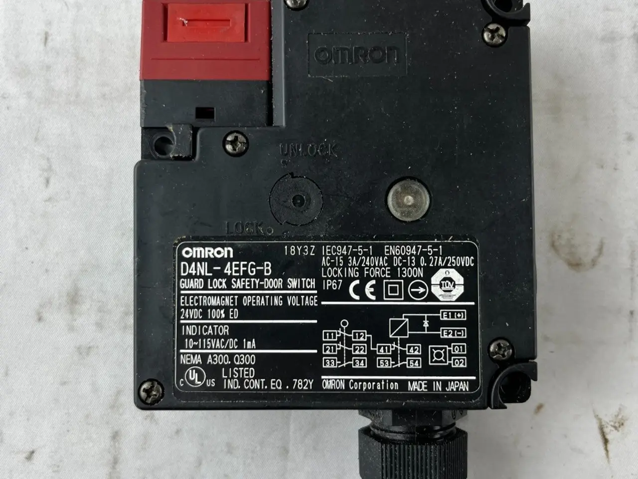 Billede 2 - Omron D4NL-4EFG-B Guard Lock Safety Door kontakt