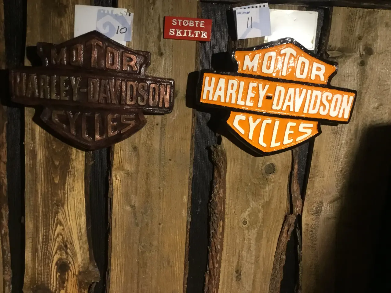 Billede 7 - Støbte Harley Davidson skilte