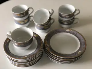 Kaffestel Grå Magnolia
