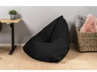 Ergonomisk Sækkestol sort