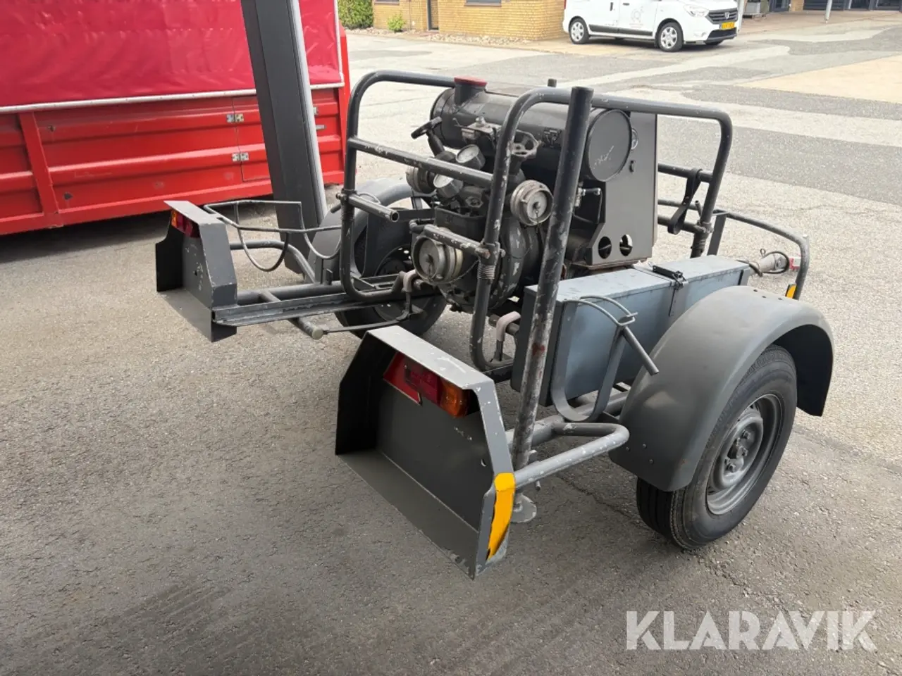 Billede 5 - Vandforsyningsenhed / brandpumpe på trailer DVI 12/3 1200 bobbel motor