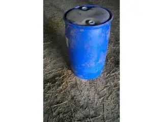 Plastic tønder, blå 200 liter.