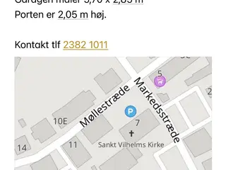 Garager og P-pladser udlejes i Hillerød
