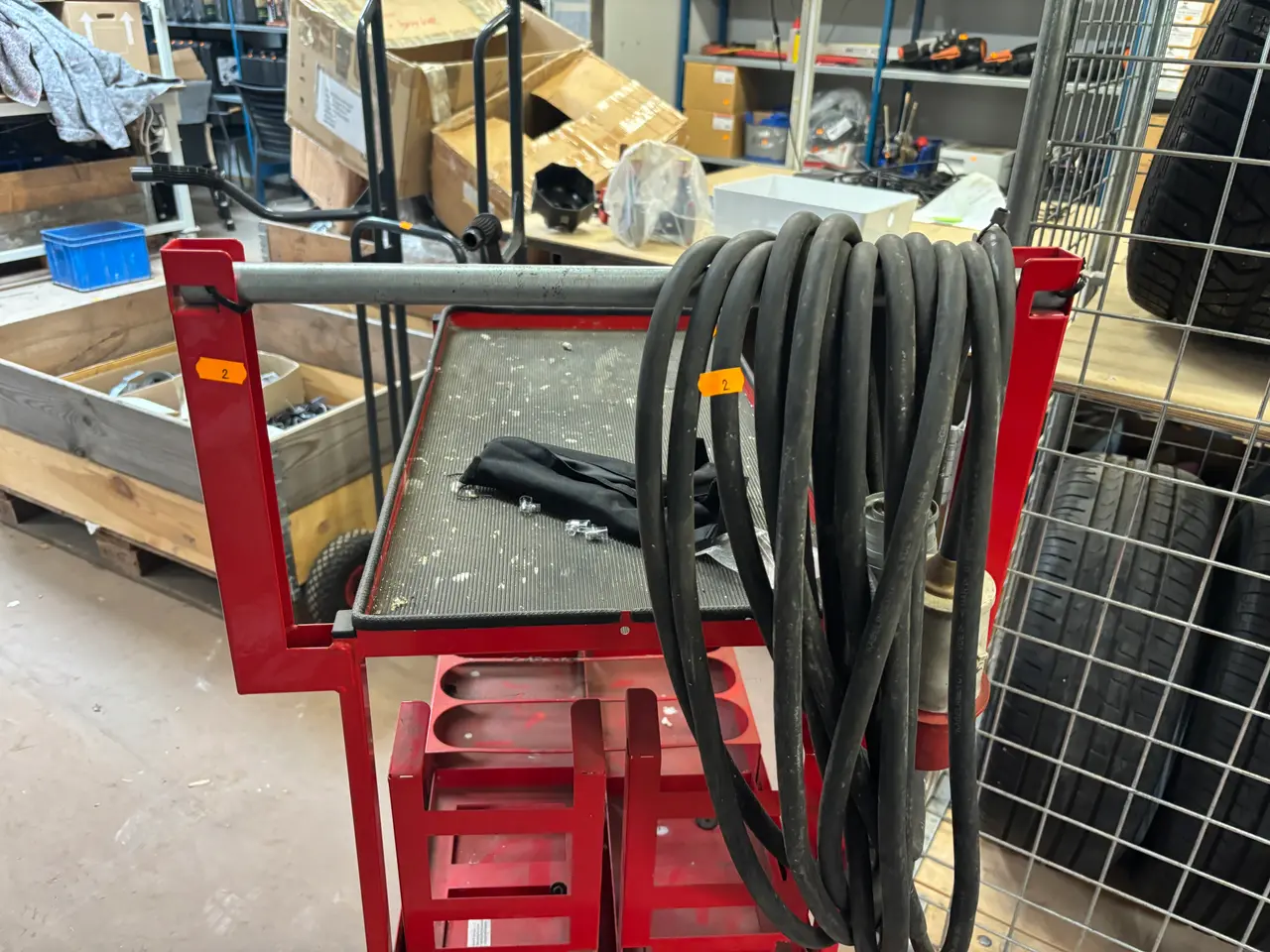 Billede 2 - Værkstedsvogn med kabel