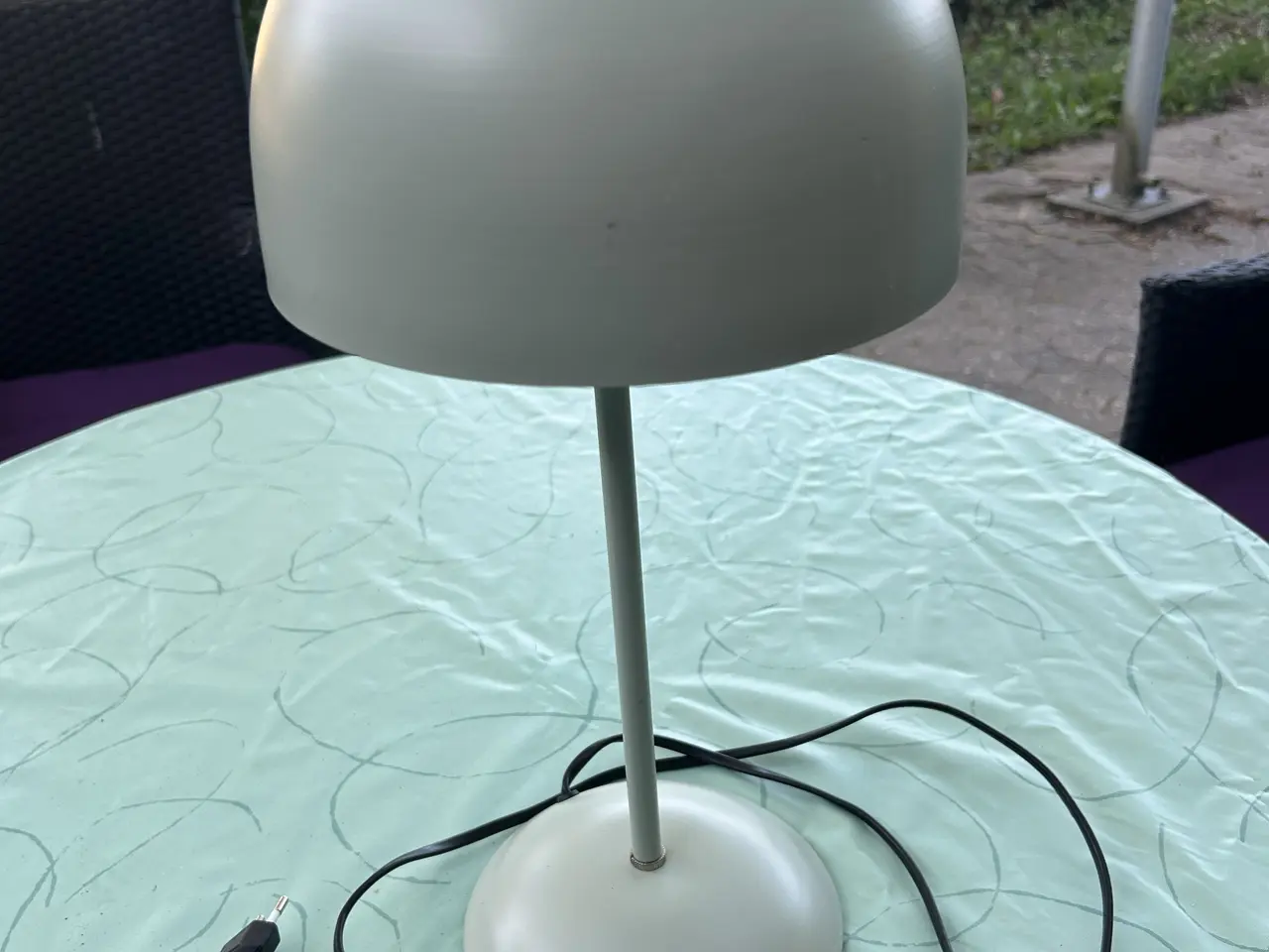 Billede 1 - Lyse grøn bordlampe
