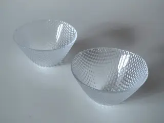 Holmegaard, 2 små Trigona glasskåle
