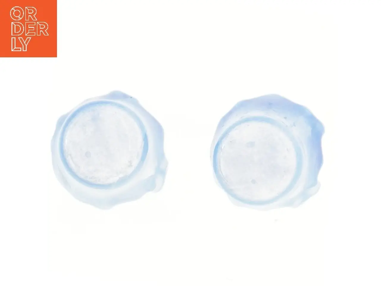 Billede 3 - Blå glasstager (str. 9x8,5 cm)