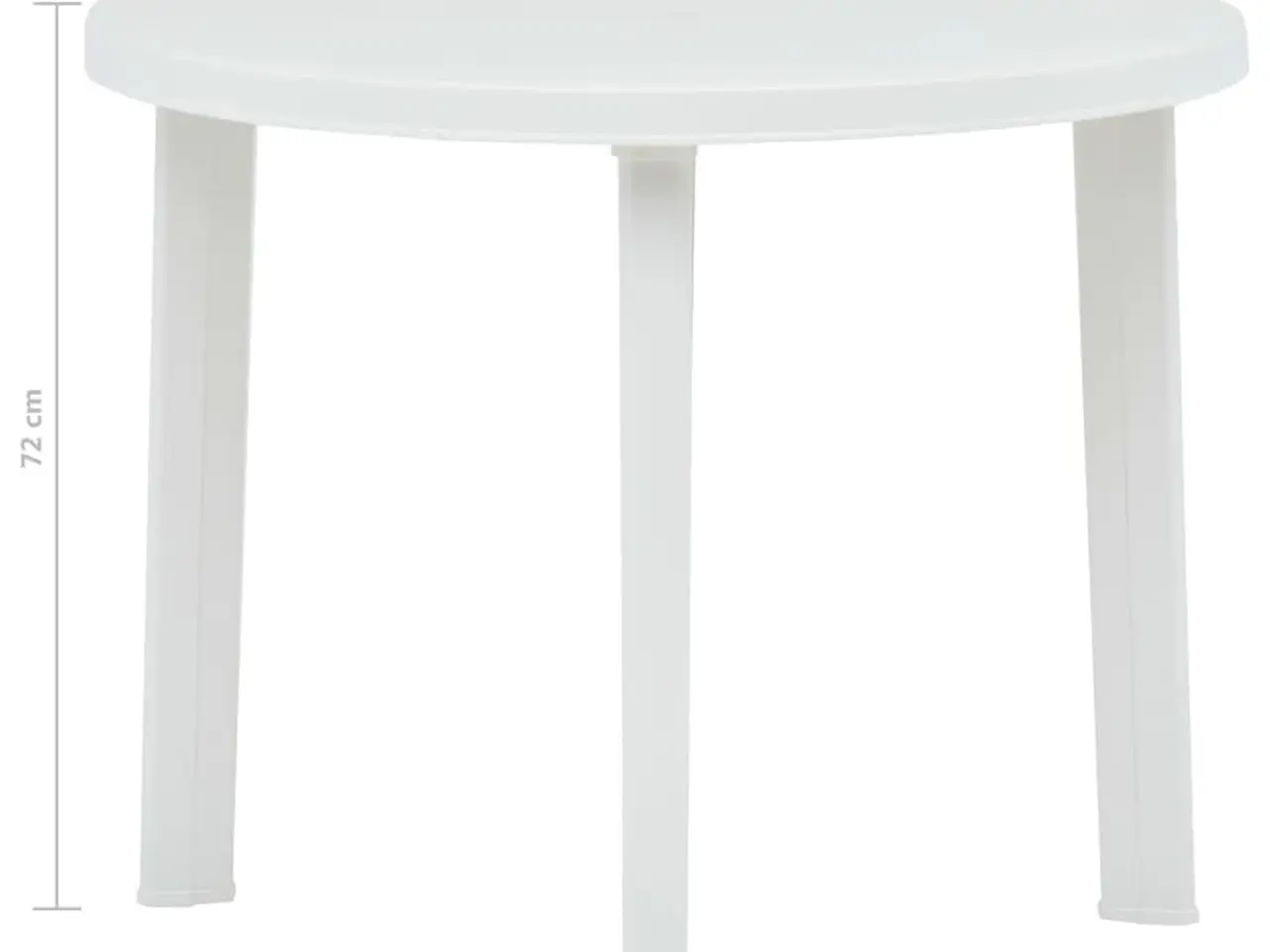 Billede 5 - Havebord i plastik - hvid, 89 cm