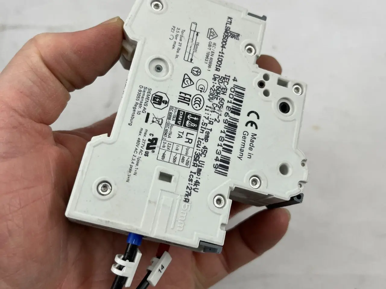 Billede 7 - Siemens 5SY4104-7 MCB C4 230/400V + 5ST3010 4A