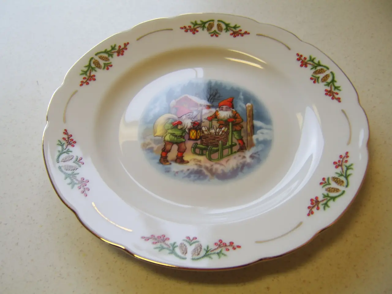 Billede 5 - Gammeldags jul frokost tallerken 21 cm