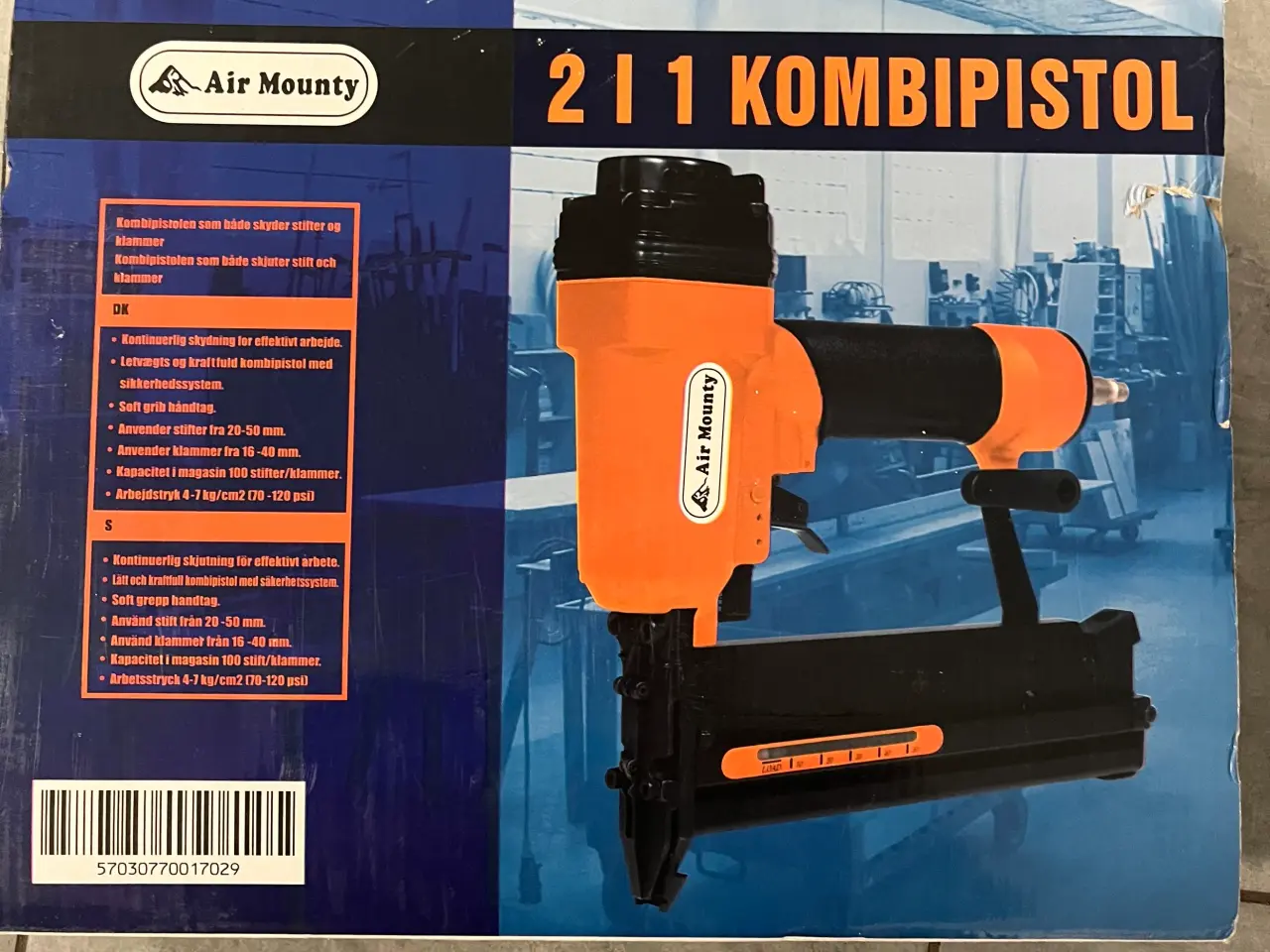 Billede 2 - Søm og hæfte trykluft pistol