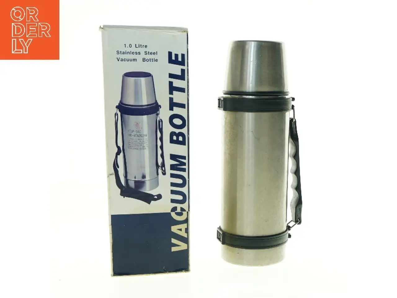 Billede 1 - Termoflaske i rustfrit stål med original kasse (str. 1 liter)