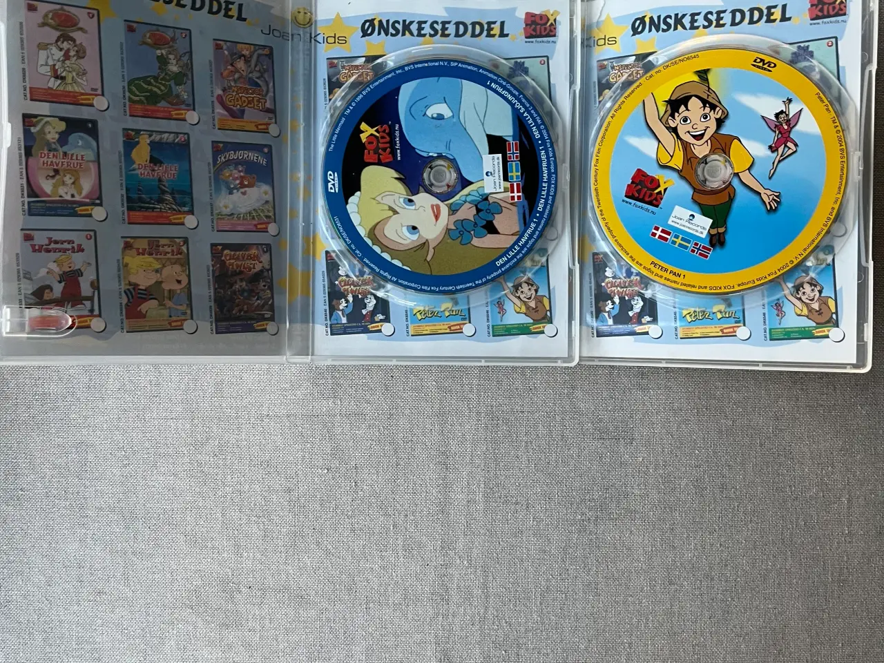 Billede 2 - DVD FOX Kids den lille havfrue og Peter Pan