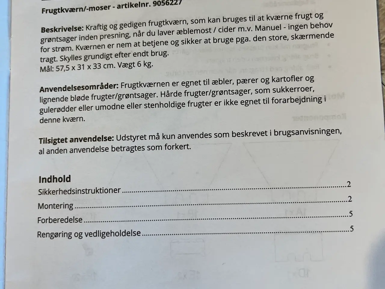 Billede 5 - Frugtpresse med kværn