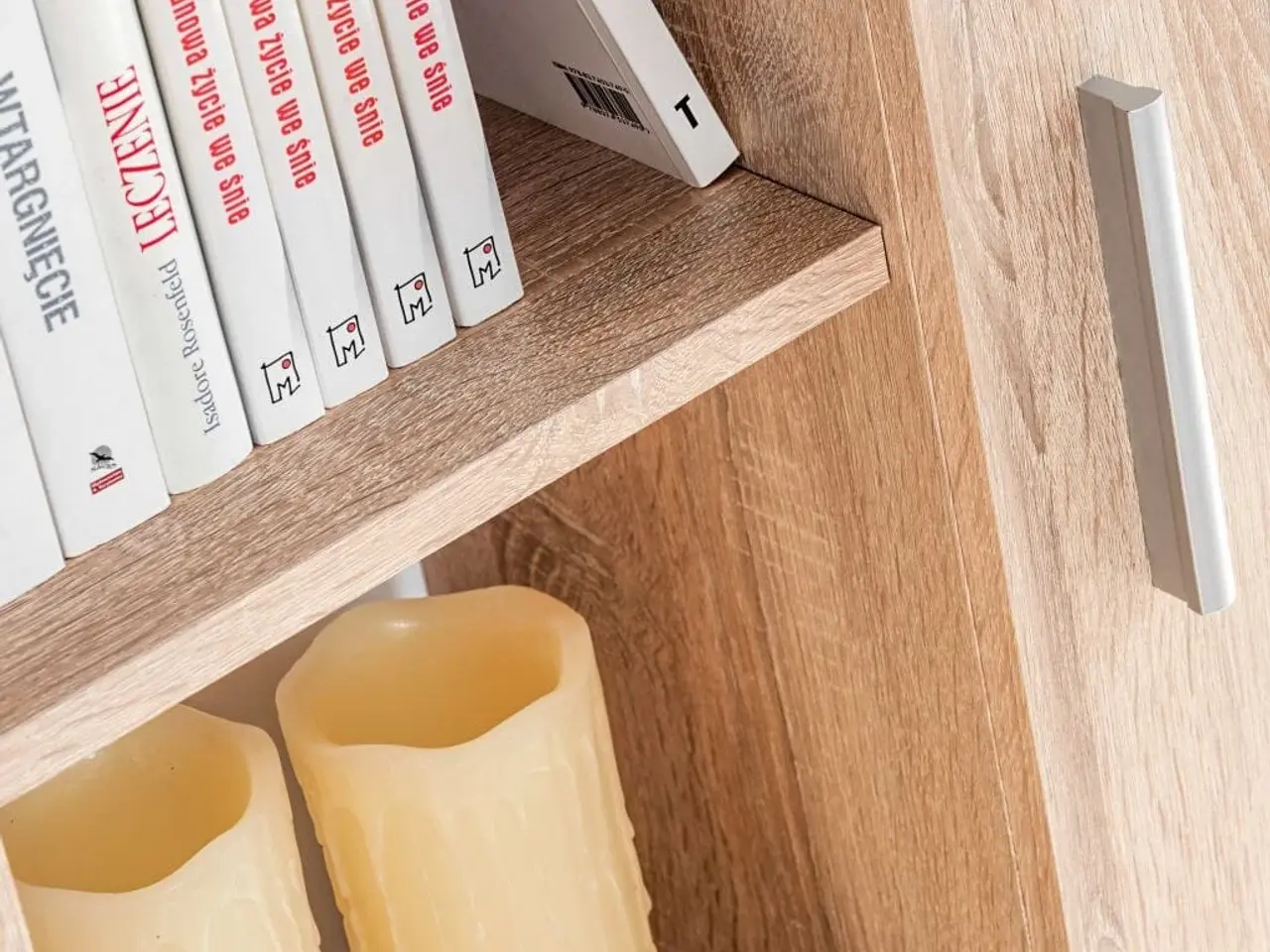 Billede 4 - Skabssæt med tv-skab og LED-lys sonoma-eg