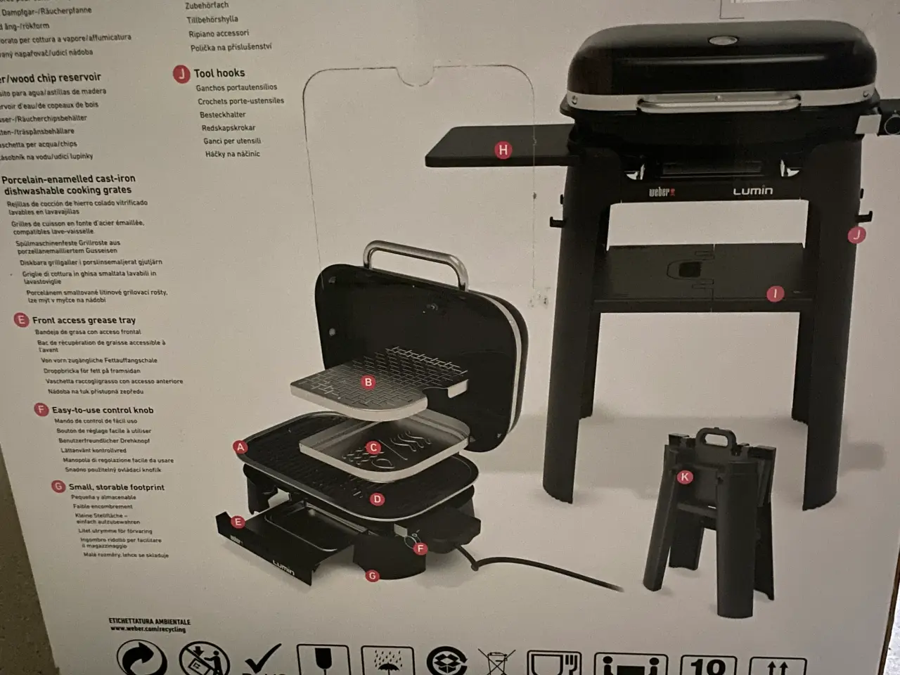 Billede 2 - WEBER Lumin elektrisk grill
