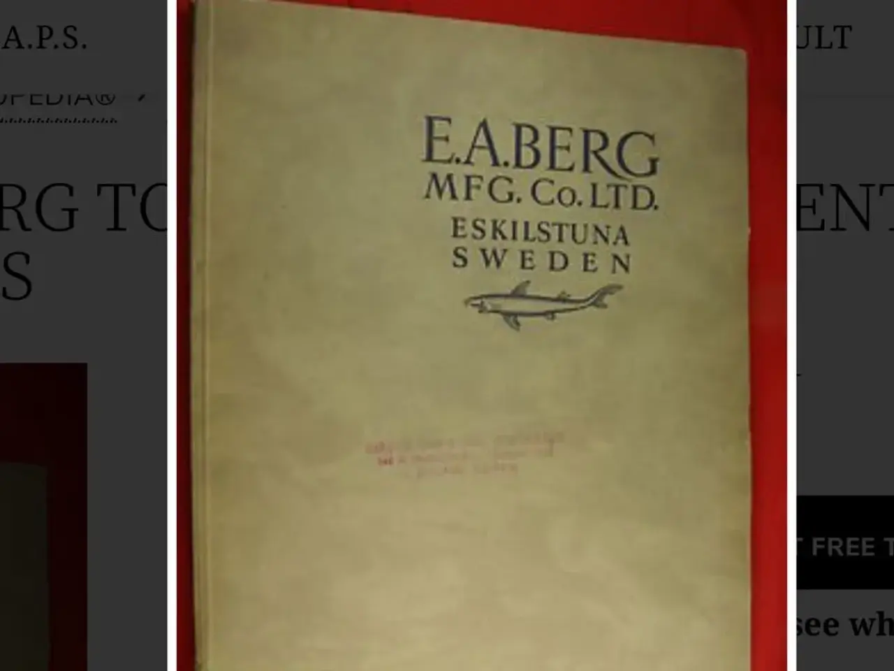 Billede 1 - Alt materiale fra E.A Berg Eskilstuna