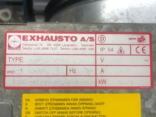 Exhausto type:BESF225-4-1 Ventilation