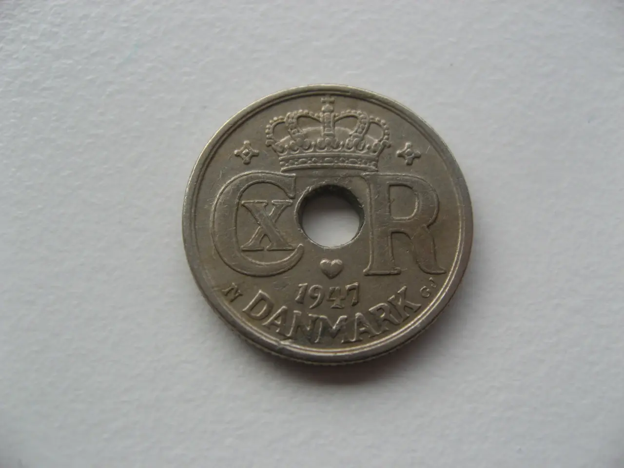 Billede 1 - Flot kobbernikkel 10 øre 1947, den gode